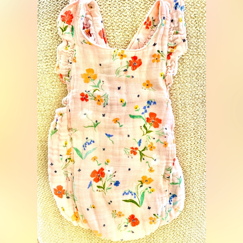 Angel Dear muslin sunsuit.